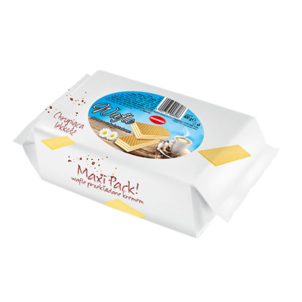 Maxi Pack - wafle z kremem o smaku śmietankowym